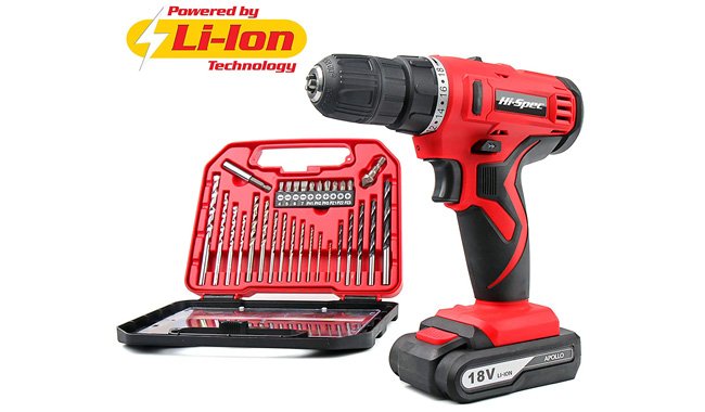 Hi-Spec Li-ion Battery Cordless Drill Driver