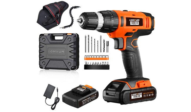 Lomvum 20V Cordless Impact Drill
