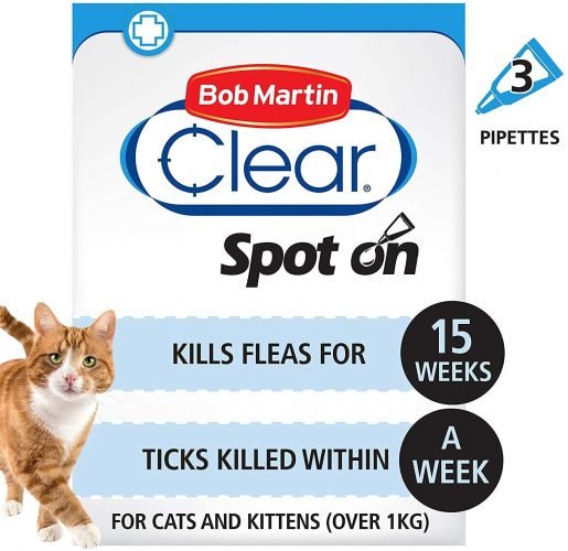 Bob Martin Flea And Tick Clear Fipronil Cat Spot On