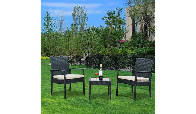 YOUKE Rattan Wicker Garden Furniture Set