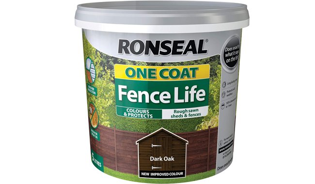 Ronseal RSLOCFLDO5L One Coat Fence Paint Ronseal RSLOCFLDO5L One Coat Fence Paint