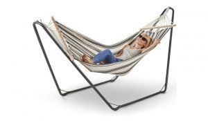 VonHaus Single Hammock with Metal Frame