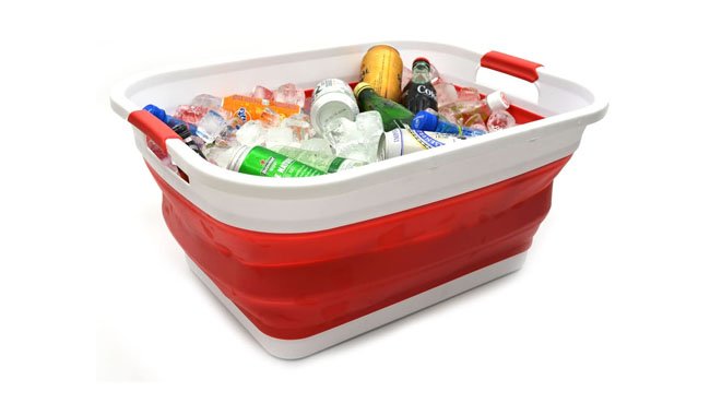 SAMMART Collapsible Laundry Plastic Basket SAMMART Collapsible Laundry Plastic Basket