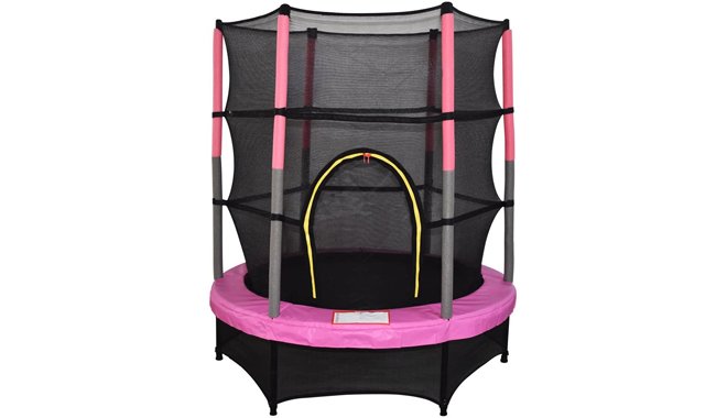 Green Bay 55inch 4.5ft Kid Indoor Outdoor Trampoline Set With Skirt And Safety Net