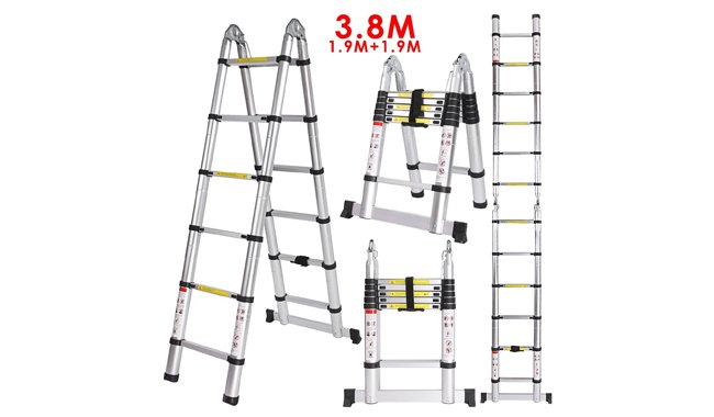 Homdox Aluminum Telescopic Ladder