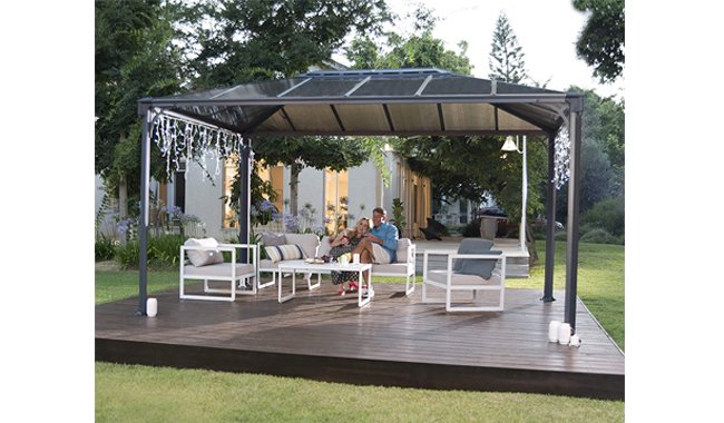 Palram Martinique Grey Garden 4300 Gazebo Palram Martinique Grey Garden 4300 Gazebo