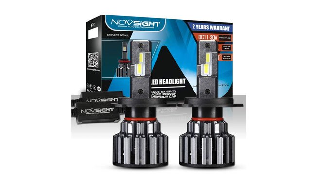 Novsight H4 LED Super Bright Headlight Bulbs Conversion Kit Novsight H4 LED Super Bright Headlight Bulbs Conversion Kit