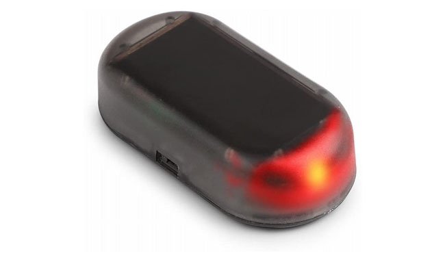 Onerbuy Solar Power Simulated Car Alarm Onerbuy Solar Power Simulated Car Alarm
