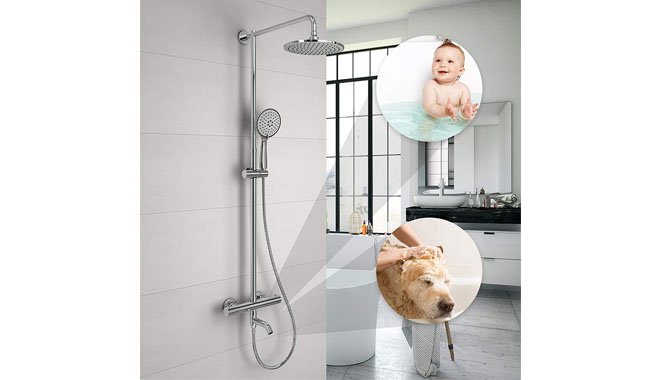Hausbath BT006-CR-UK Thermostatic Mixer Shower Hausbath BT006-CR-UK Thermostatic Mixer Shower