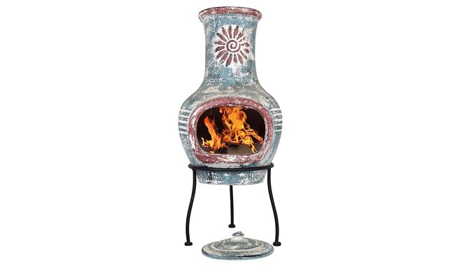La Hacienda Floral Swirl Clay Chimena La Hacienda Floral Swirl Clay Chimena