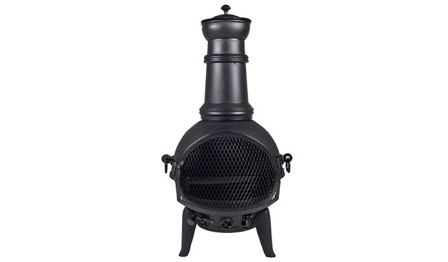 Oxford Leisure Black Steel Cast Iron Chiminea Oxford Leisure Black Steel Cast Iron Chiminea